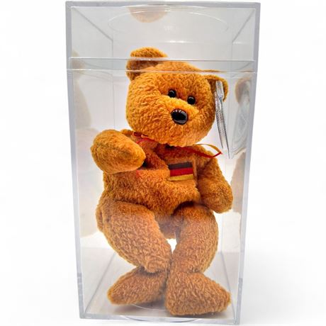 Ty Beanie Baby "Germania" Bear (1999 German Exclusive) In Case
