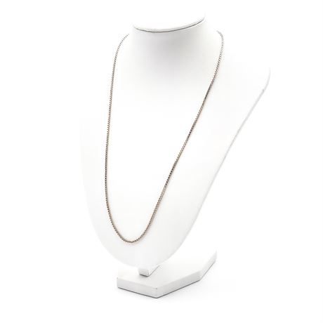 Italian Sterling Silver Venetian Box Chain