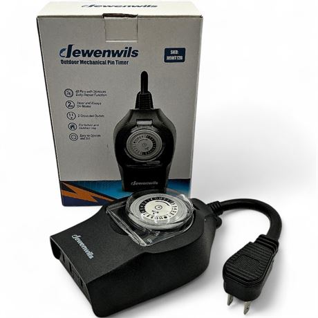 Dewenwils Outdoor Mechanical Pin Timer (HOMT12B)