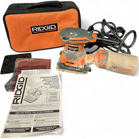 Ridgid R2501 1/4-Sheet Sander Kit