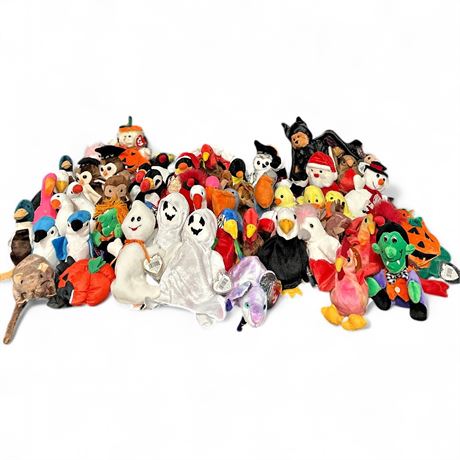 Mixed Lot of Plush Toys IncludingTy Beanie Babies