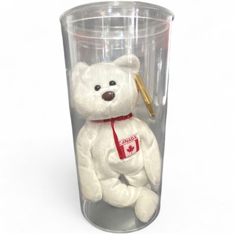 Ty Beanie Baby "Maple" the Bear (Canada) with Display Tube