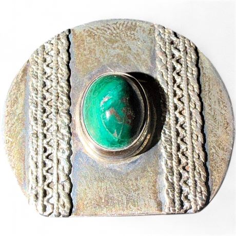 Vintage Israeli Sterling Silver & Eliat Stone Trinket Box