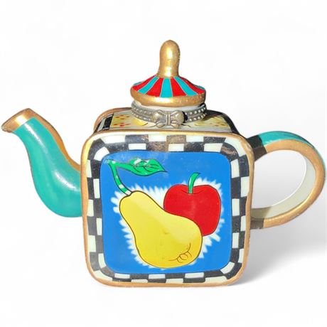 Miniature Greenbrier Int. Teapot Trinket Box