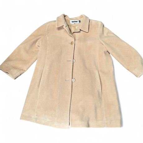 Kristen Blake Wool Camel Mid-Length Walking Coat