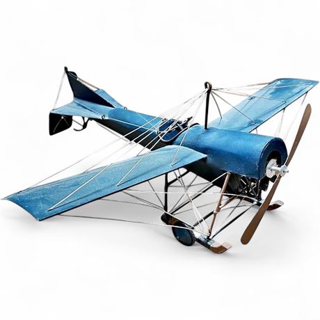 Vintage Pottery Barn Metal 1912 Blackburn Monoplane Model