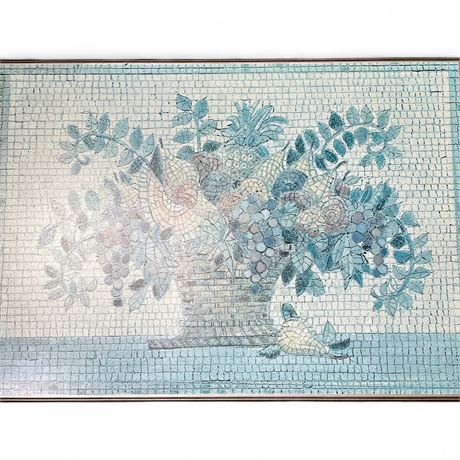 Still-Life Mosaic Floral Artwork