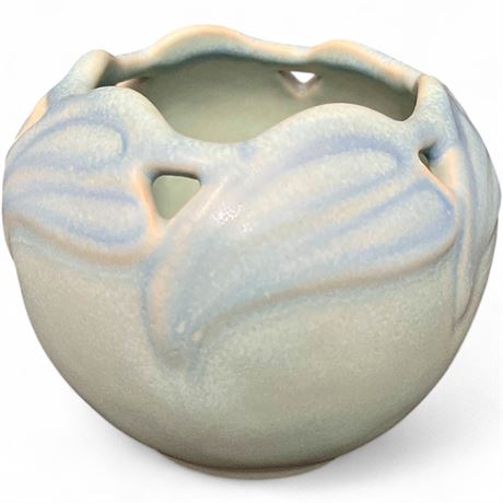 Vintage Van Briggle "Philodendron" Reticulated Bowl