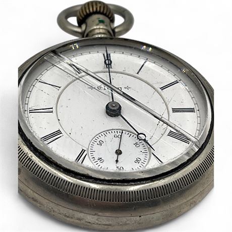 Vintage Elgin Open-Face Pocket Watch