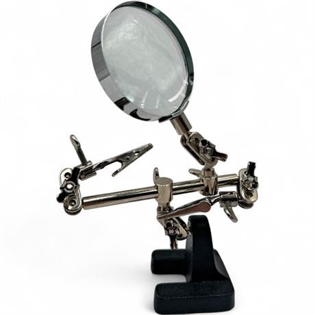 “Helping Hands” Soldering Stand w/ Magnifying Glass
