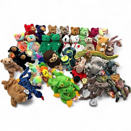 Mixed Lot of Ty Beanie Babies (Late 1990s, Mostly w/ Tags)