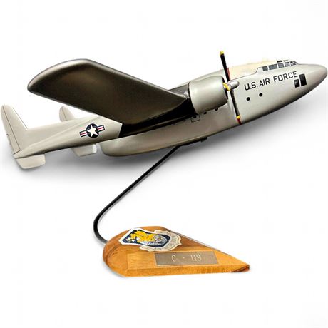 Vintage USAF Fairchild C-119 “Flying Boxcar” Presentation Desk Model