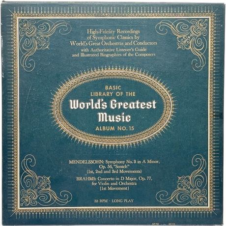 "Basic Library of the World's Greatest Music" Album No. 15 Vinyl...