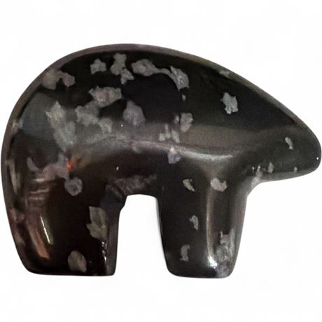 Carved Stone Bear Figure