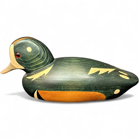 Jim Harkness Harlequin Duck Decoy (Stayner, Ontario, 1984)