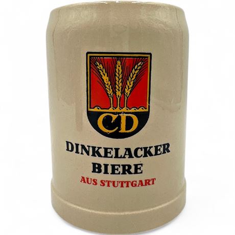 Dinkelacker Biere "CD" Stoneware Advertising Beer Mug (Stuttgart)