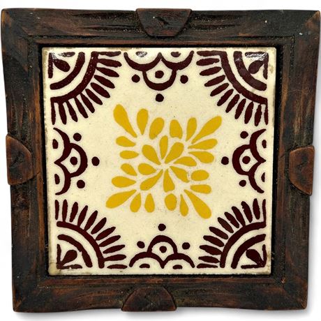 Vintage Orion Monterrey Mexico Ceramic Tile Trivet