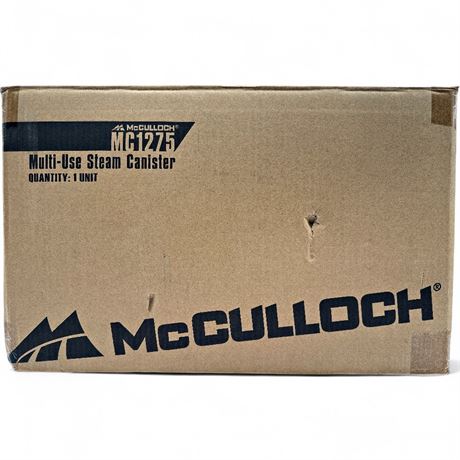 McCulloch MC1275 Heavy-Duty Steam Cleaner (New/Open Box)