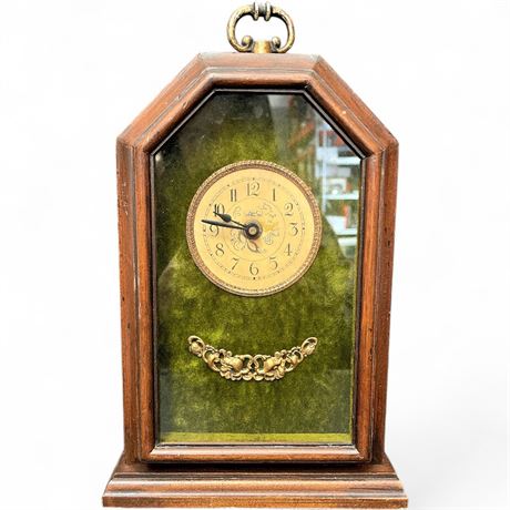 Vintage Wuersch Wooden Quartz Shelf Clock