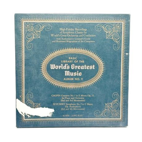 "Basic Library of the World's Greatest Music" Album No. 11 Vinyl...