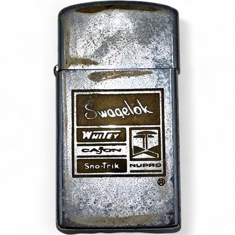 Vintage Swagelok Advertising Zippo Lighter