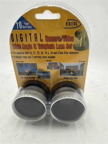Digital Concepts Camera/Video Wide Angle & Telephoto Lens Set