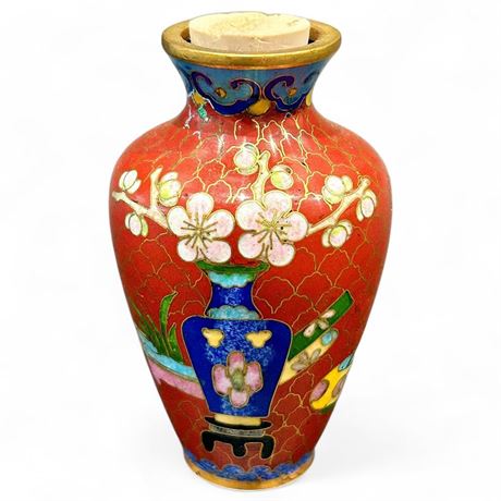 Vintage Chinese Cloisonné Vase