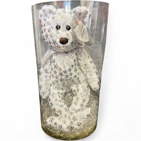 Ty Beanie Baby "The Beginning Bear" In Case