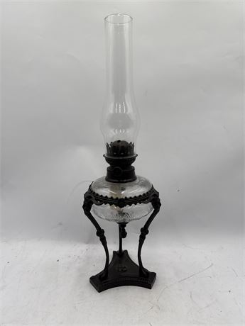 Bombay Company Replica Edwardian-Style Kerosene Oil Lamp