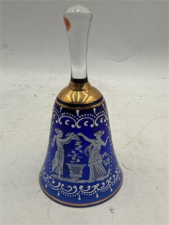 Vintage Murano Style Art Glass Bell by Original Creations by KB Italy