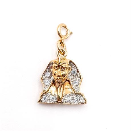 Victoria Wieck Gold-Plated Sterling Sphinx Charm