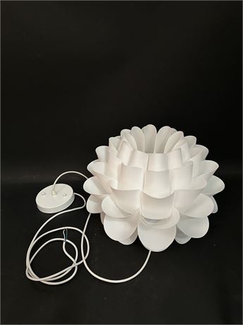 Possini Euro White Flower Pendant Chandelier