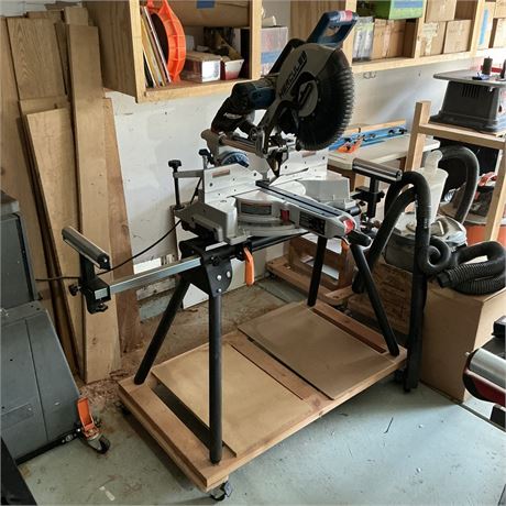 Hercules 12" Sliding Compound Miter Saw on Folding Stand