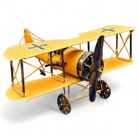 German WWI Fokker Dr. I Metal Biplane Replica Model