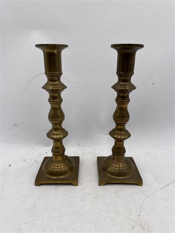Pair Of Vintage Brass Candlesticks