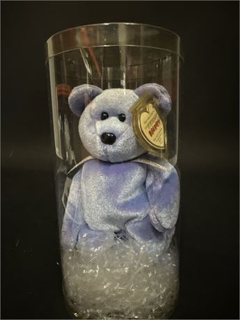 Ty Beanie Baby "Clubby II Bear" In Case