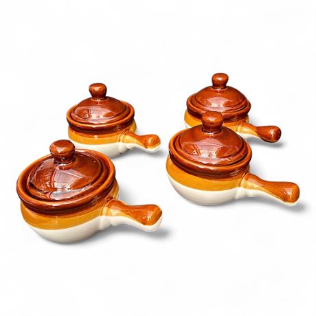 Set Of Four Chefcaptain Brand French Onion Soup Crocks