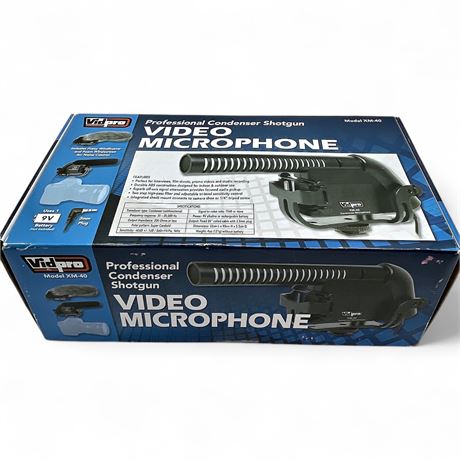 Vidpro XM-40 Professional Condenser Shotgun Video Microphone