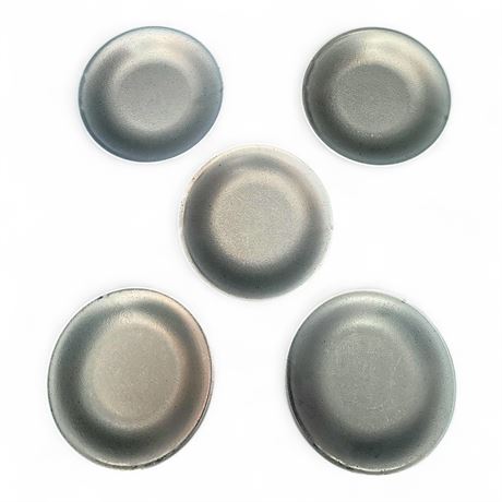 Set Of Four Stoneware Graphite Plates