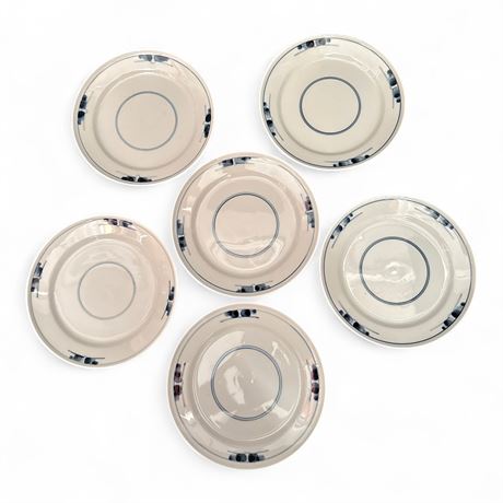 Six Royal Copenhagen "Gemina" Porcelain Plates