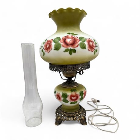 Vintage "Gone With the Wind" Replica Hurricane Lamp