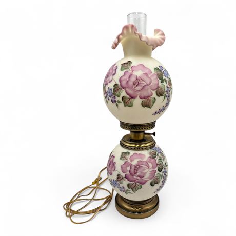 Fenton "Gone With the Wind" Electric Hurricane Lamp