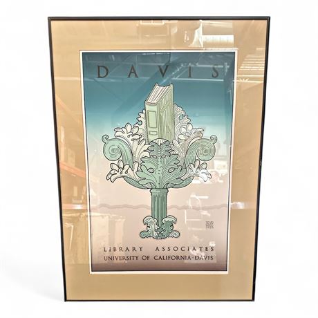 David Lance Goines UC Davis Library Associates Poster 1985