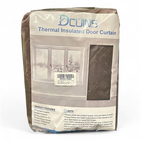 DCUINS Thermal Insulated Door Curtain