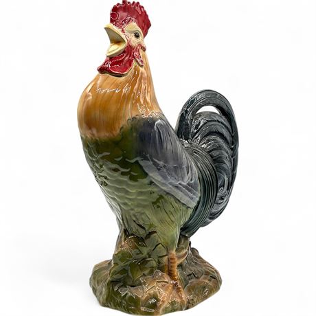 Ceramic Rooster Figurine Signed Diana 2003