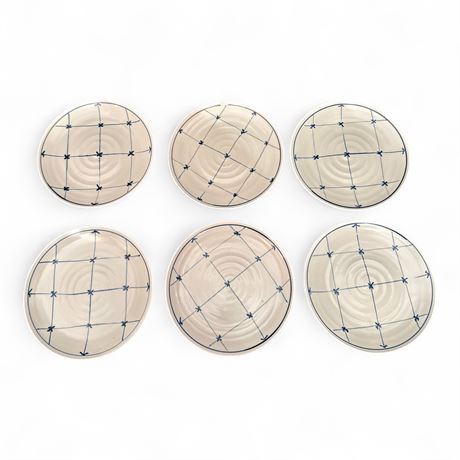 Six Vintage Ceramic Plates/Saucers