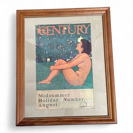 Century Magazine Cover Maxfield Parrish Print Framed