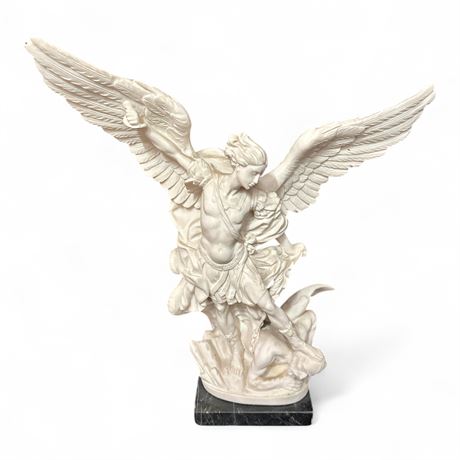 A. Santini Replica of St. Michael the Archangel Defeating Lucifer