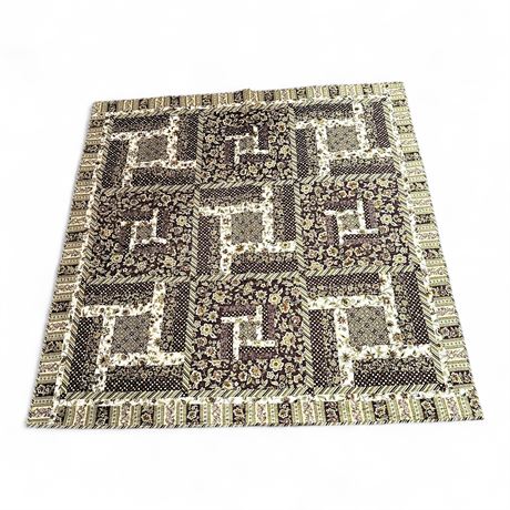 Hand-Made Quilt In Metro Maze Pattern By Halli Tucker