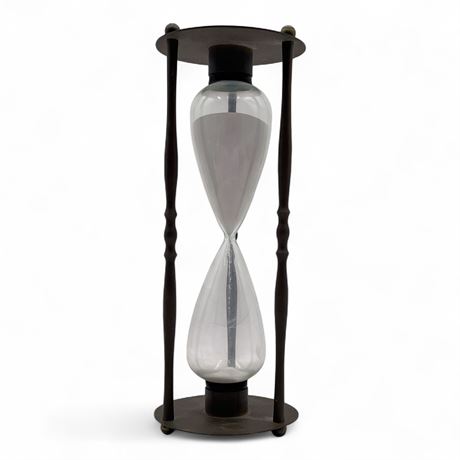 Brass Nautical Hourglass Sand Timer Ships Watch Dial